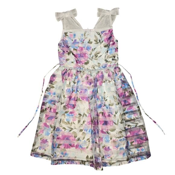 Speechless Kids Formal Dress Girls 8 Easter Flower Girl Wedding Coquette Church - Picture 1 of 11